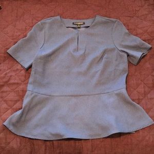 Short Sleeve Peplum Blouse
